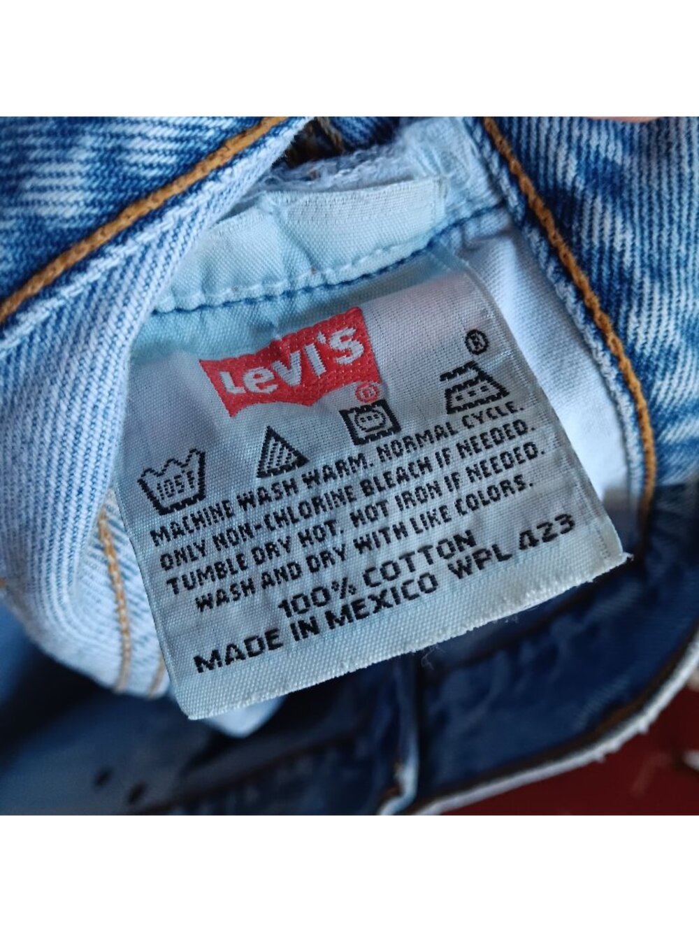 Vintage Levi's 501 Jeans 38x30 Fit Mens 1990's Sky Fade made In Mexico Buttonfly